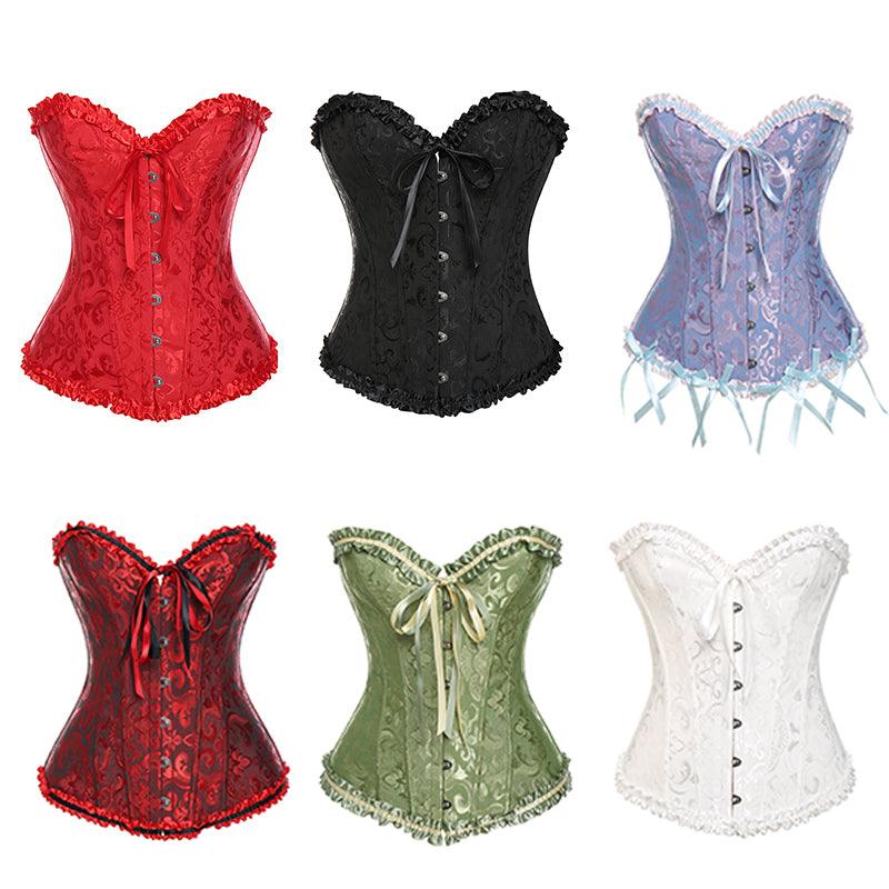Vintage Lace Up Corset – Elegant Fit with Adjustable Support-Secret Slim Wear
