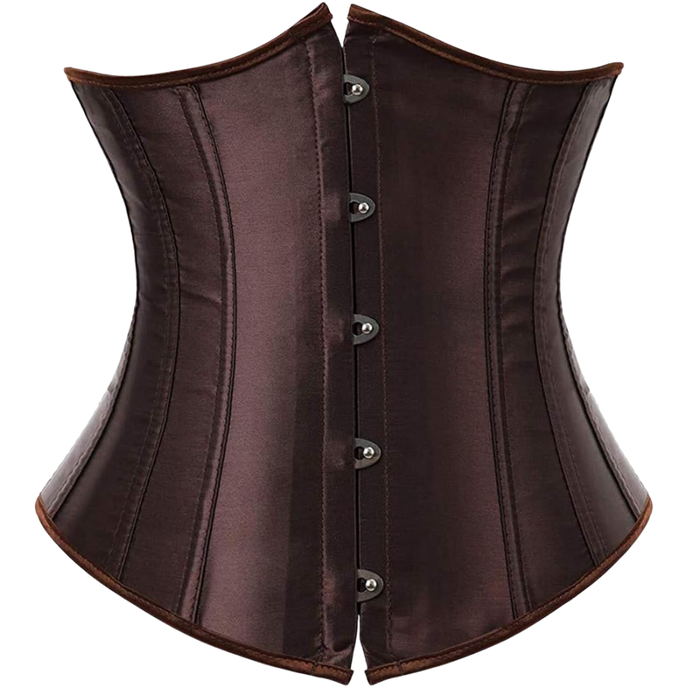 Plus Size Satin Overbust Corset Bustier Top