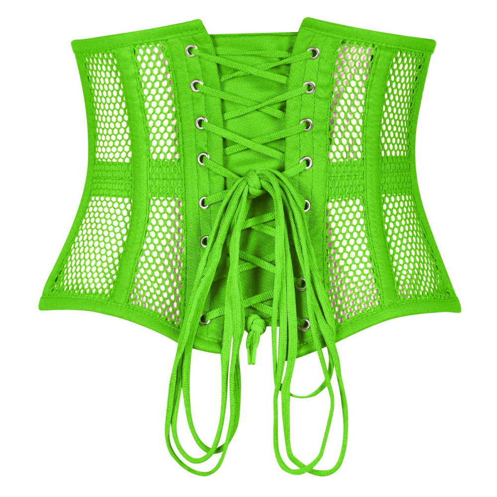 Heavy Duty Steel Boned Underbust Mesh Corset Cincher