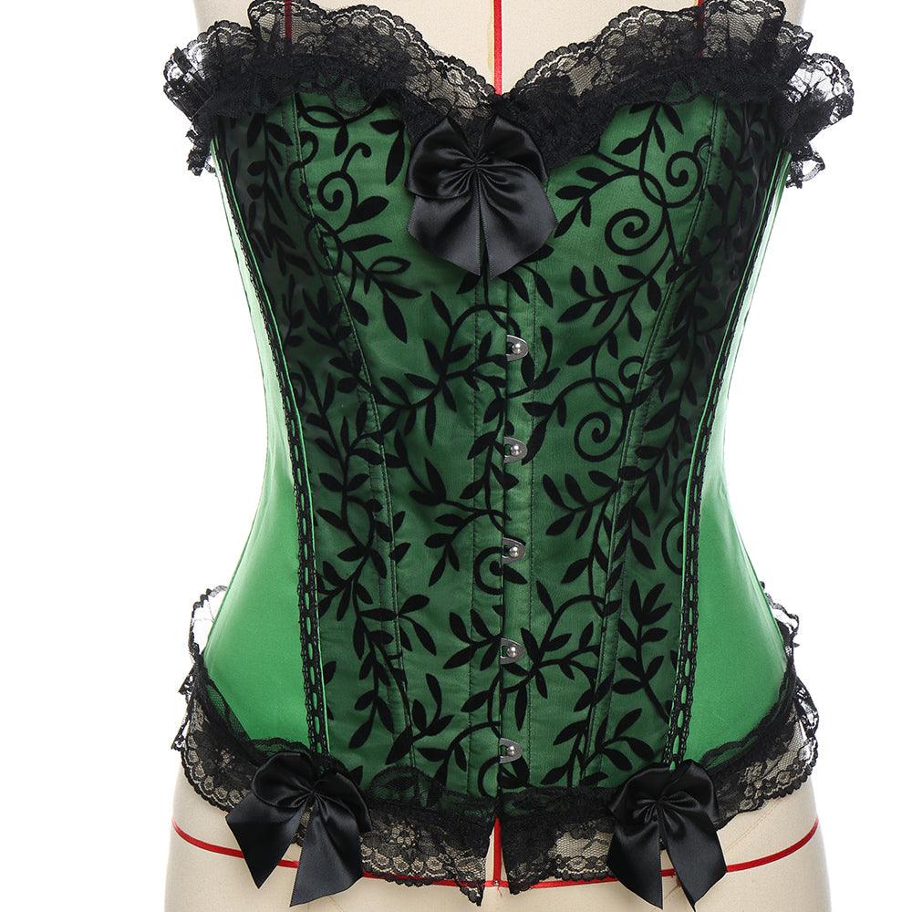 Lace Up Boned Corset – Vintage-Inspired Style with Adjustable Fit-Secret Slim Wear