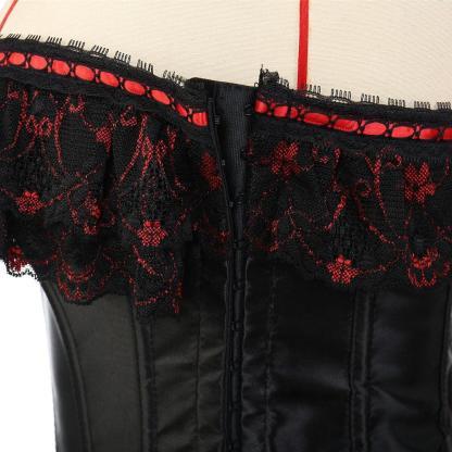 Floral Embroidery Lace Corset Lingerie – Elegant Lace Bustier-Secret Slim Wear