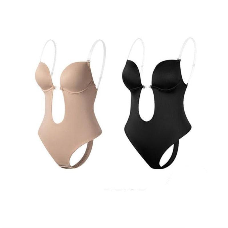 Seamless Plunge Body Shaper – Invisible and Supportive Fit-Secret Slim Wear
