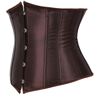 Plus Size Satin Overbust Corset Bustier Top