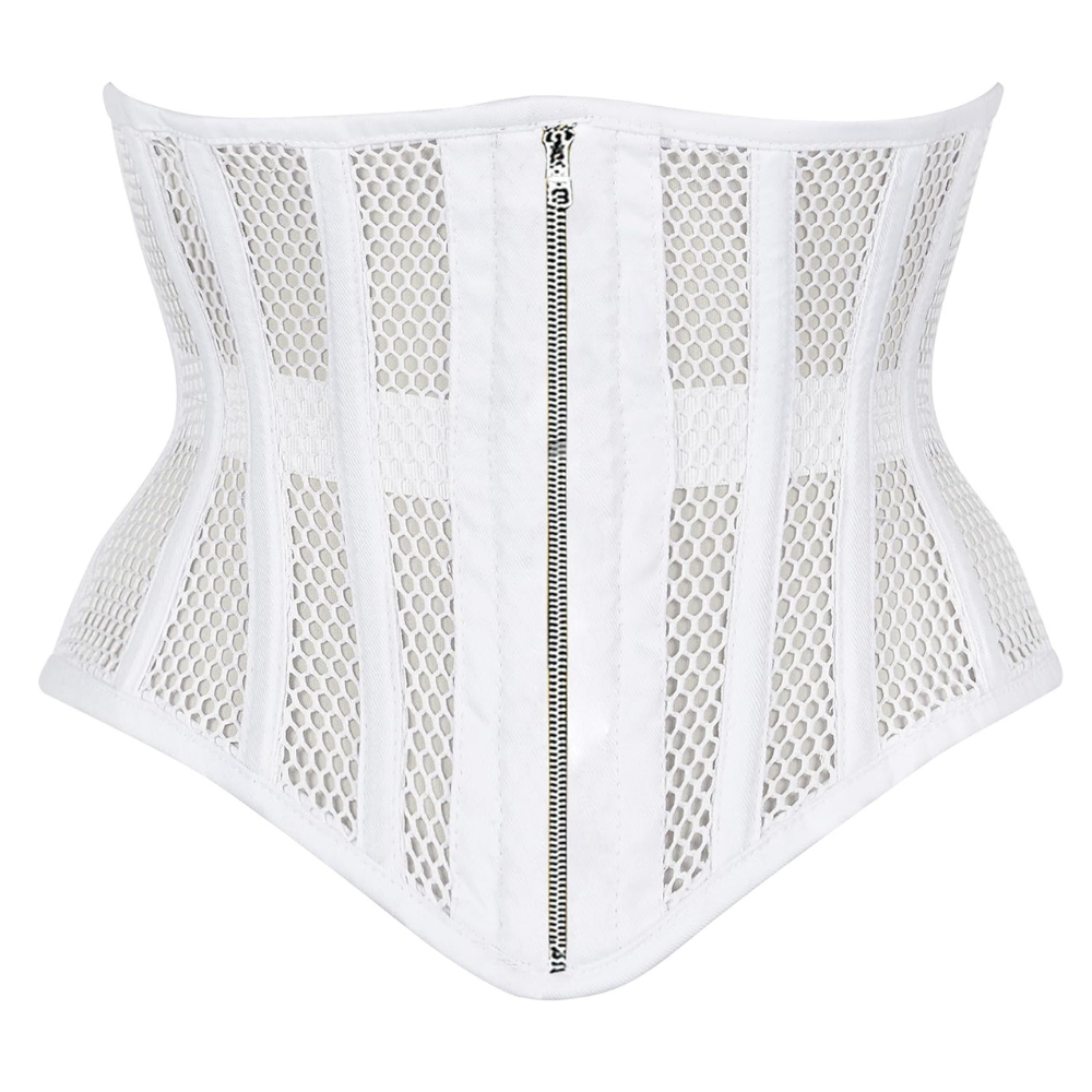 Heavy Duty Steel Boned Underbust Mesh Corset Cincher
