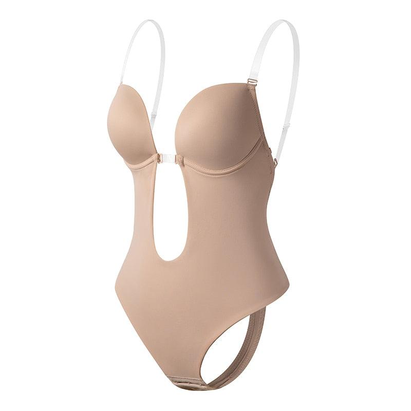 Deep V Shapewear Bodysuit – Comfortable and Supportive All-day Wear-Secret Slim Wear