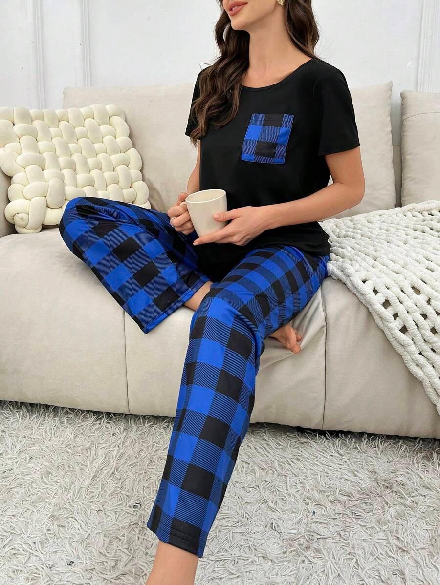 Plaid Pajama Set Pack – Stylish Loungewear for Every Season-Secret Slim Wear