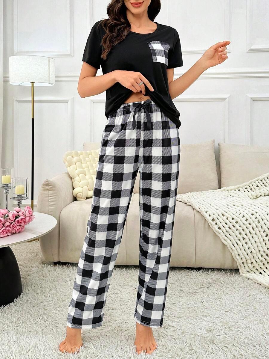 Plaid Pajama Set Pack – Stylish Loungewear for Every Season-Secret Slim Wear