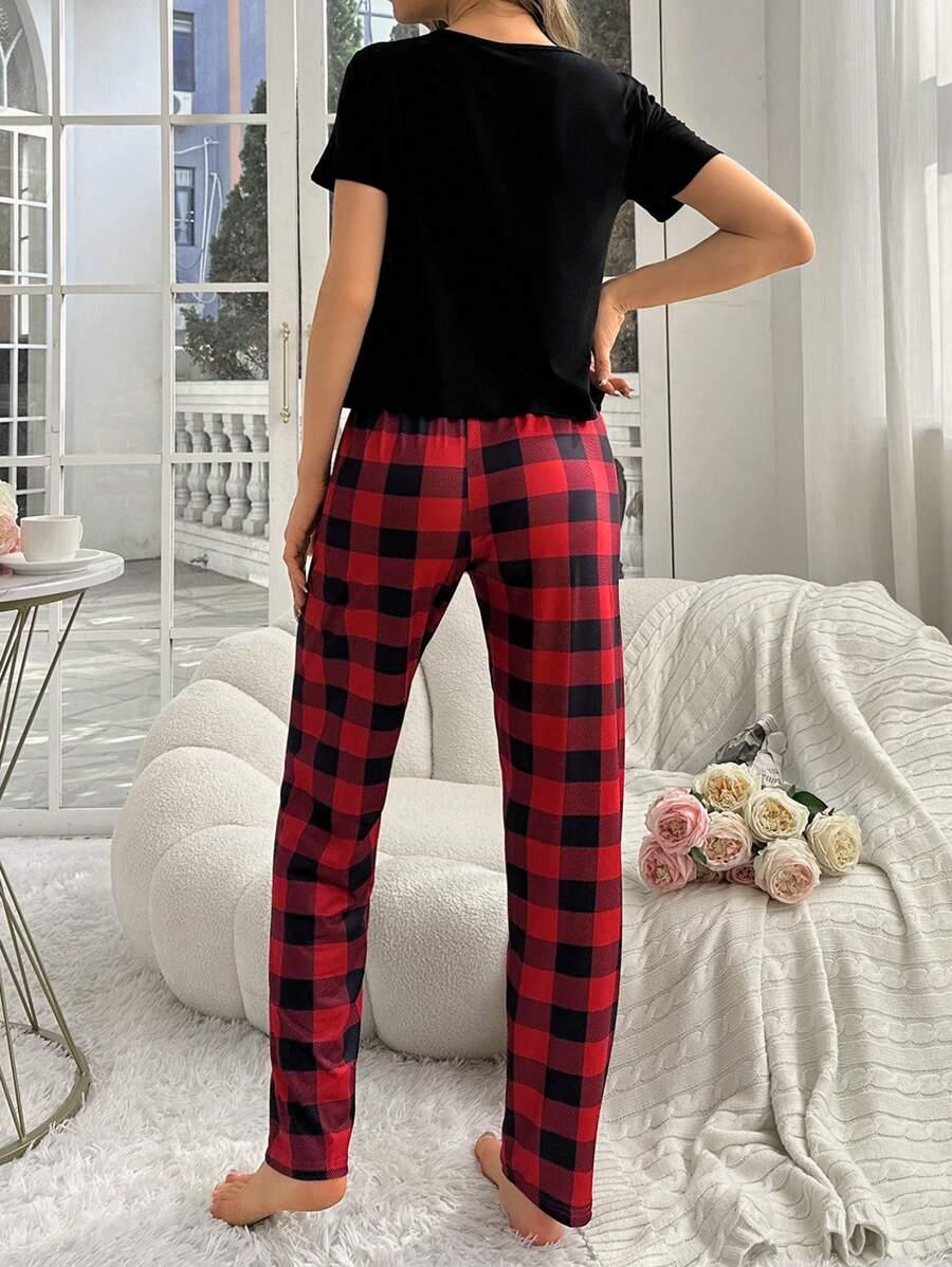 Plaid Pajama Set Pack – Stylish Loungewear for Every Season-Secret Slim Wear