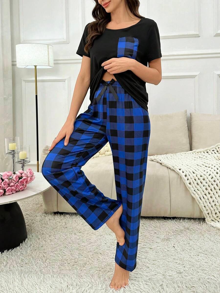 Plaid Pajama Set Pack – Stylish Loungewear for Every Season-Secret Slim Wear