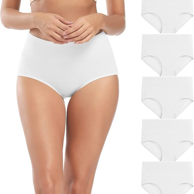 Cotton High Rise Underwear Pack Of 5 For Daily Comfort-Secret Slim Wear