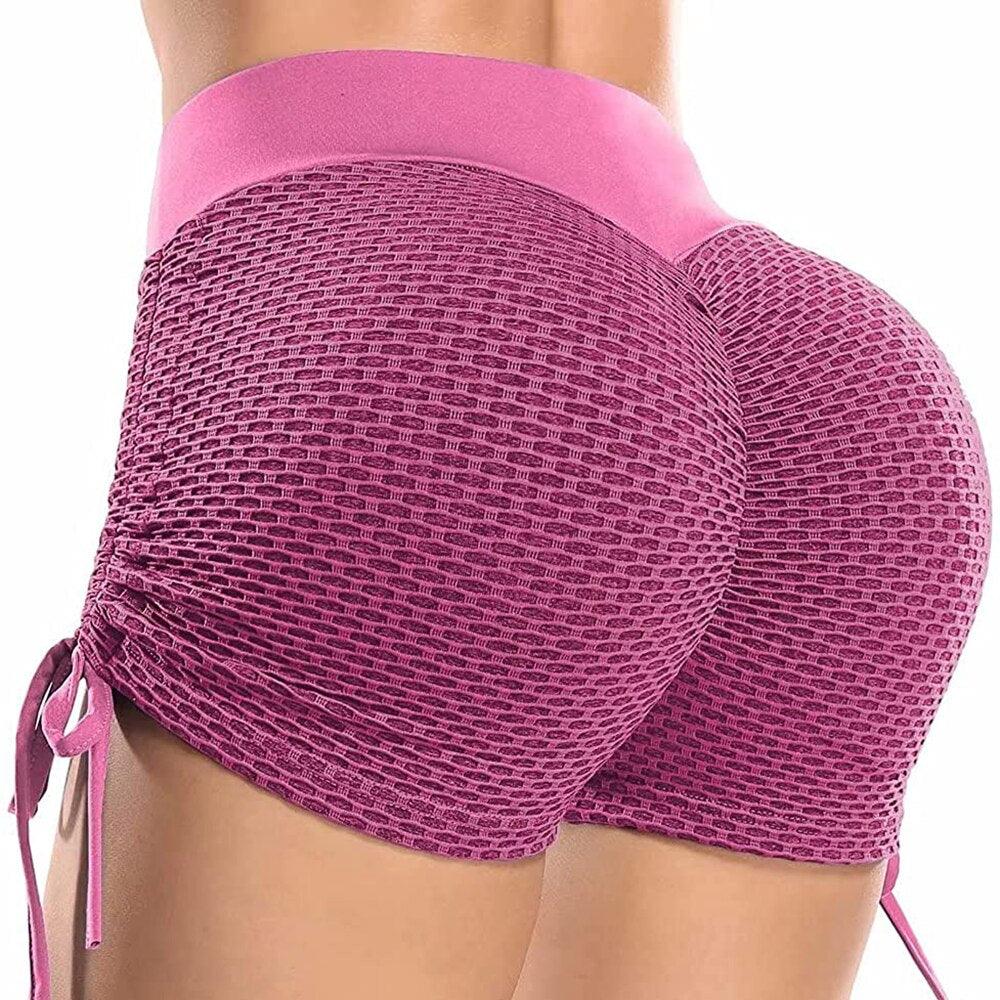 High-Waisted Active Gym Shorts – Comfortable and Breathable Fitness Wear-Secret Slim Wear