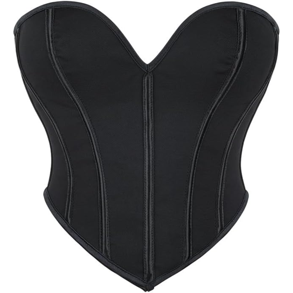 Sweetheart Neck Boned Bustier Crop Top For Women