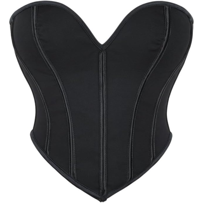 Sweetheart Neck Boned Bustier Crop Top For Women