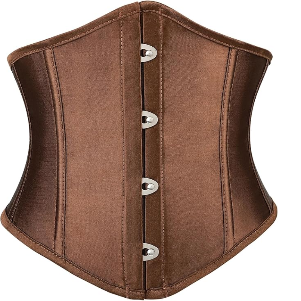 Lace Up Boned Underbust Corset Belt For Women