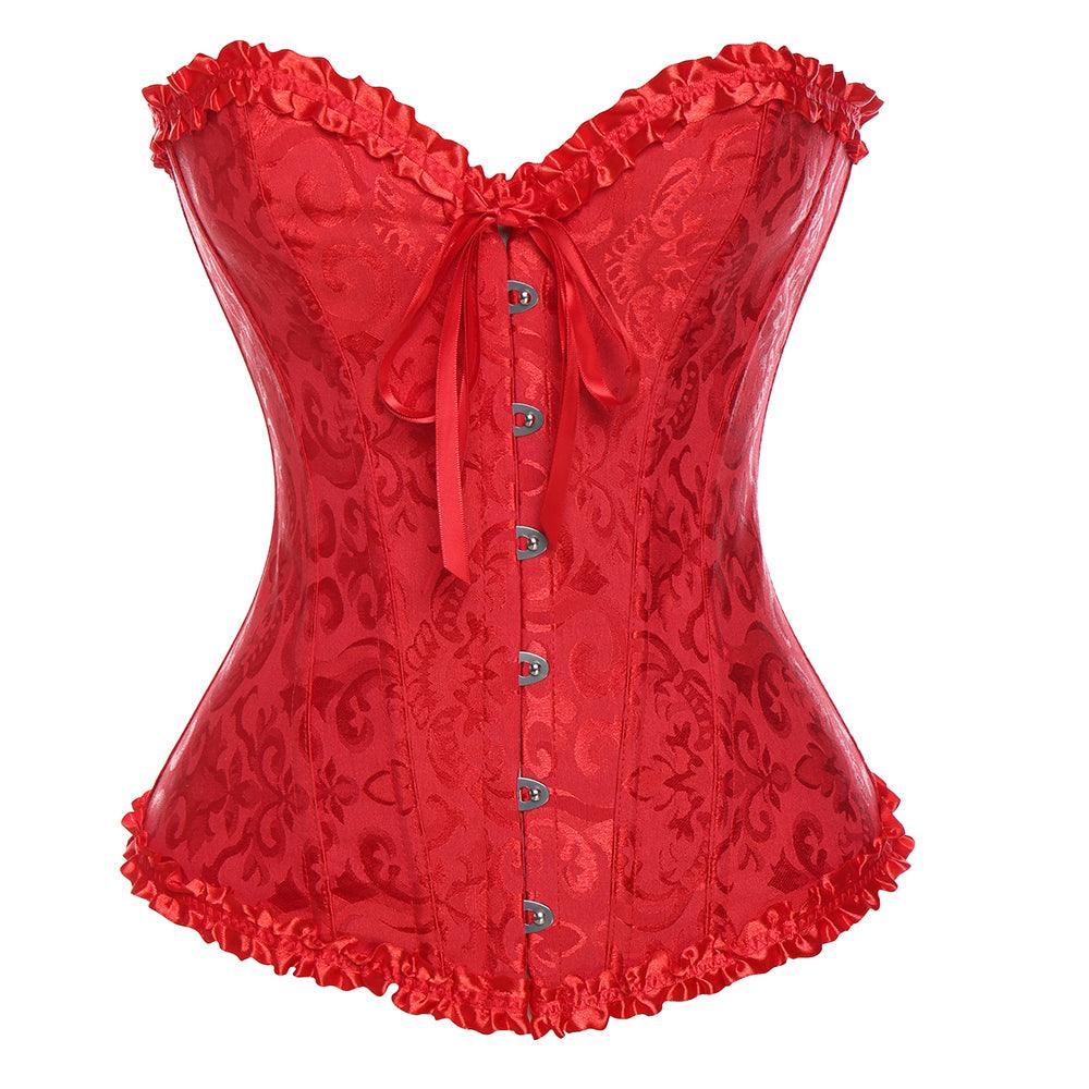 Top Lace Corset Boned For Women - Comfortable and Stylish-Secret Slim Wear