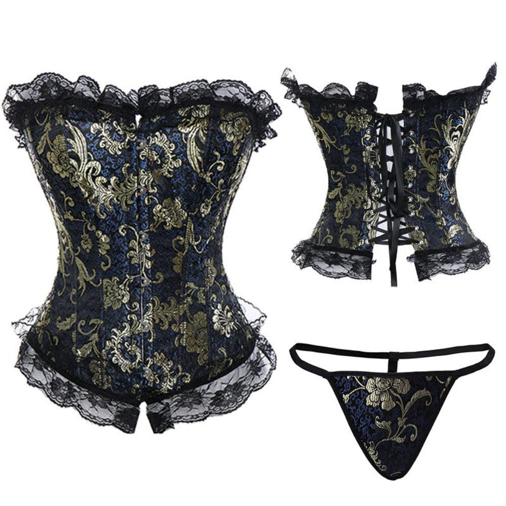 Lace Up Boned Bustier | Elegant and Comfortable Women's Shapewear-Secret Slim Wear