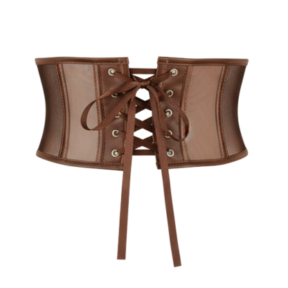 Lace Up Boned Corset Belt For Women For Halloween Cosplay 