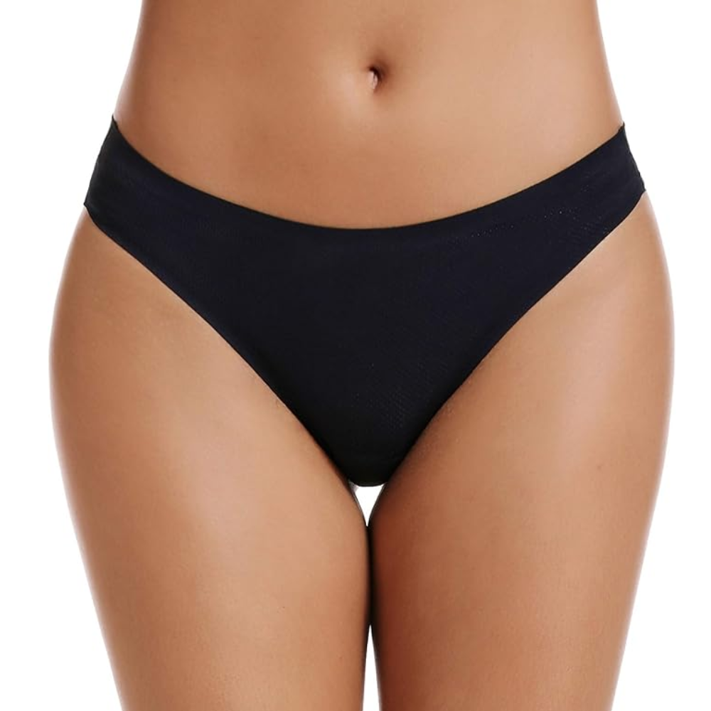 Pack Of 5 Seamless No Show Soft Thongs For Women
