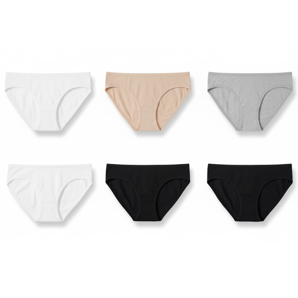 Pack Of 6 Cotton Bikini Briefs For Women
