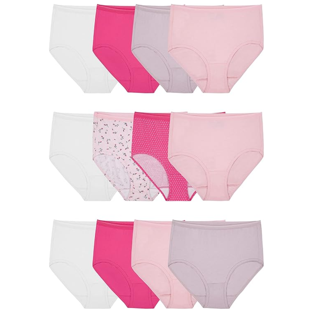 Pack Of 12 Women Soft Cotton Underwear