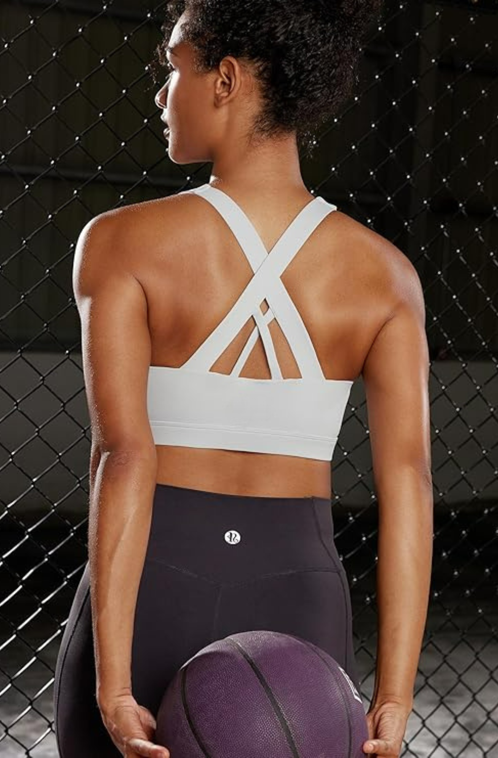 Crisscross Strappy Yoga Bra With Support And Stylish Moves-Secret Slim Wear