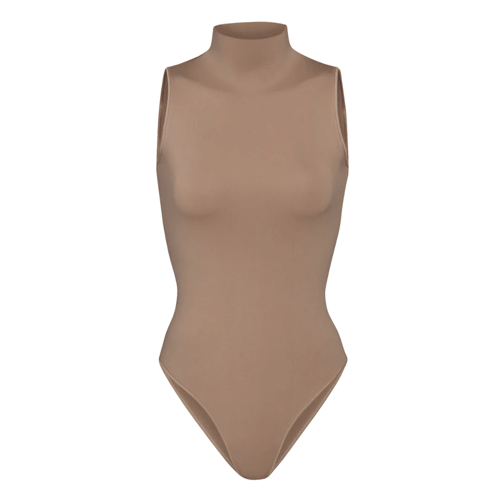 Turtleneck Sleeveless Soft Bodysuit - Comfortable and Stylish-Secret Slim Wear