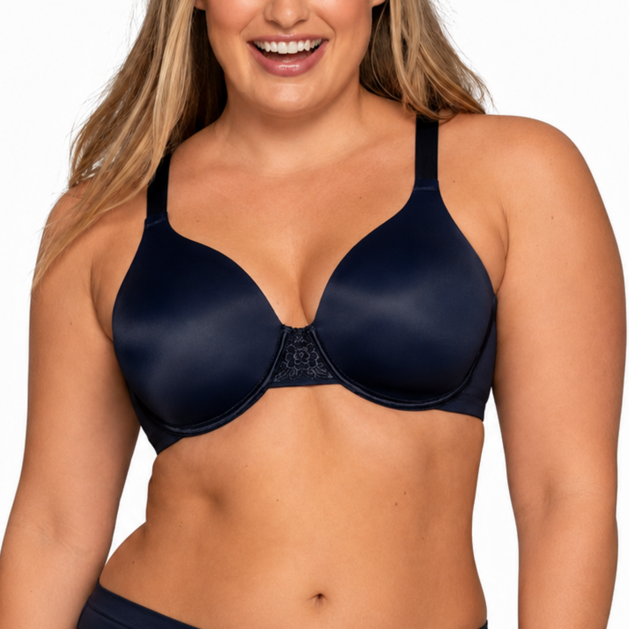 Full Figure Smoothing Bra With 4 Way Stretch And Lined Cups