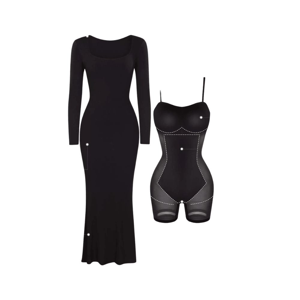 Built-In Shapewear Modal Dress – All-Day Comfort and Hourglass Shape-Secret Slim Wear