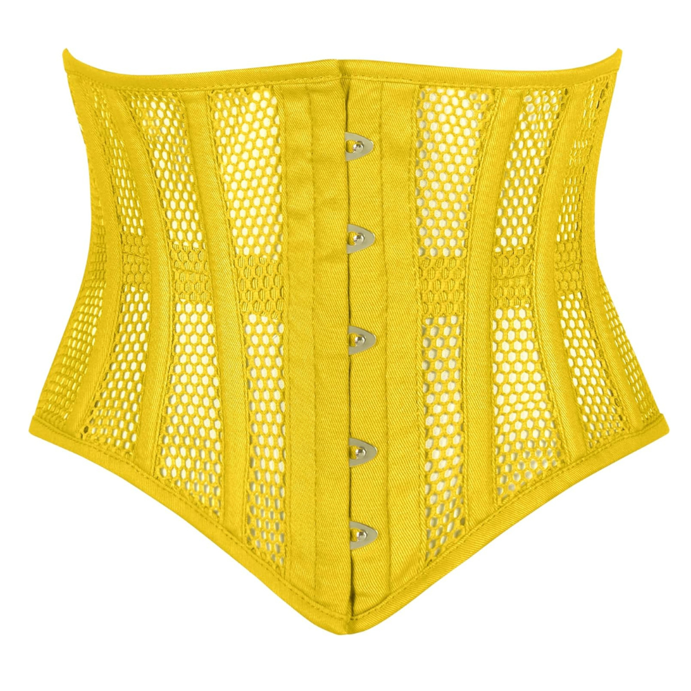 Heavy Duty Steel Boned Underbust Mesh Corset Cincher
