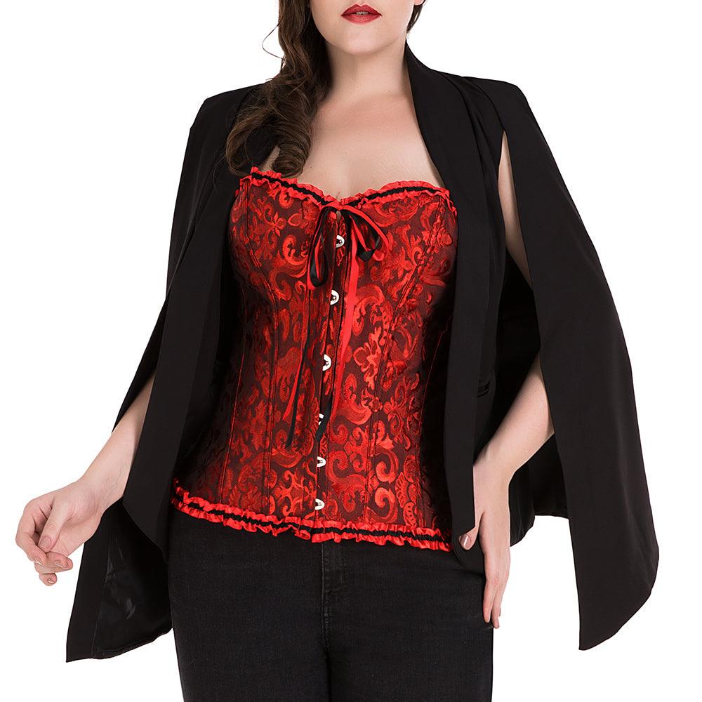 Top Lace Corset Boned For Women - Comfortable and Stylish-Secret Slim Wear