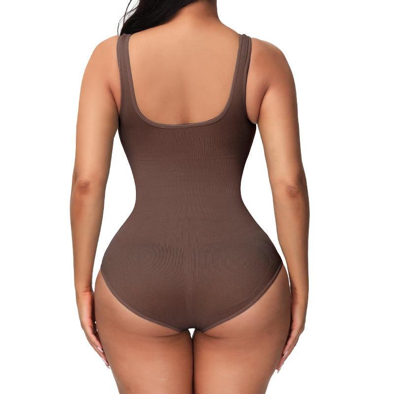 Solid Seamless Shapewear Bodysuit – Tummy Control and Shaping-Secret Slim Wear