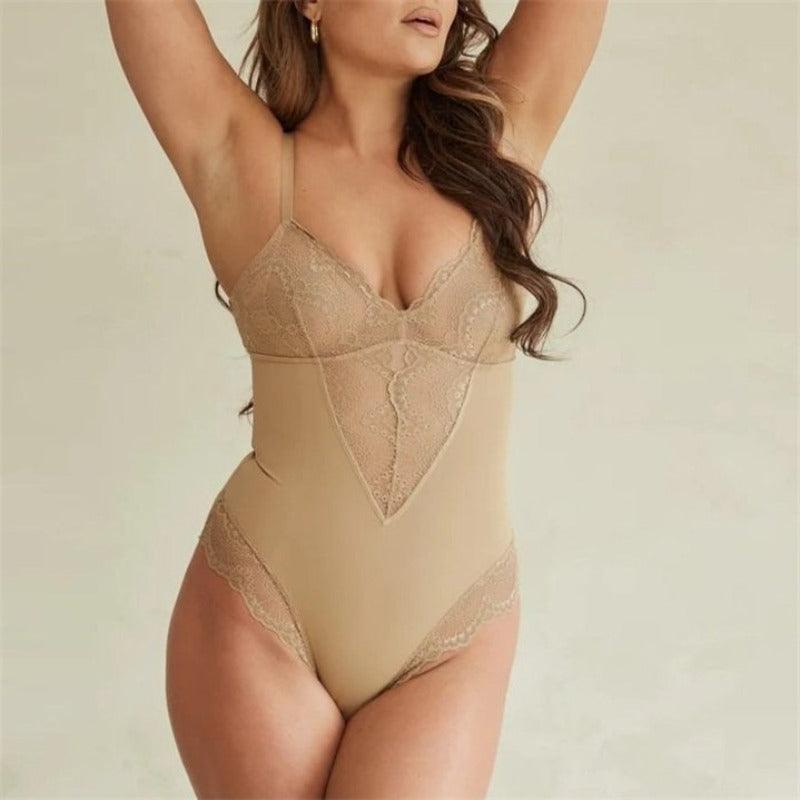 Lace Shaping Support Bodysuit – Sculpted Fit and Elegant Design-Secret Slim Wear
