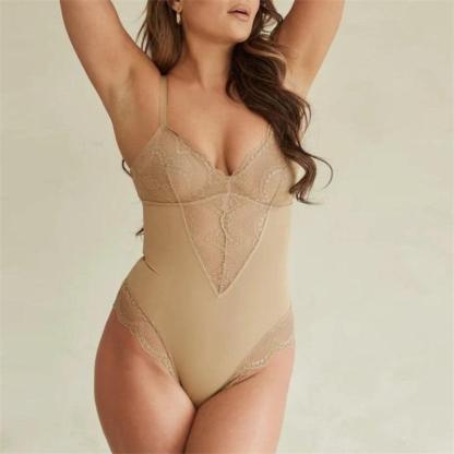 Lace Shaping Support Bodysuit – Sculpted Fit and Elegant Design-Secret Slim Wear