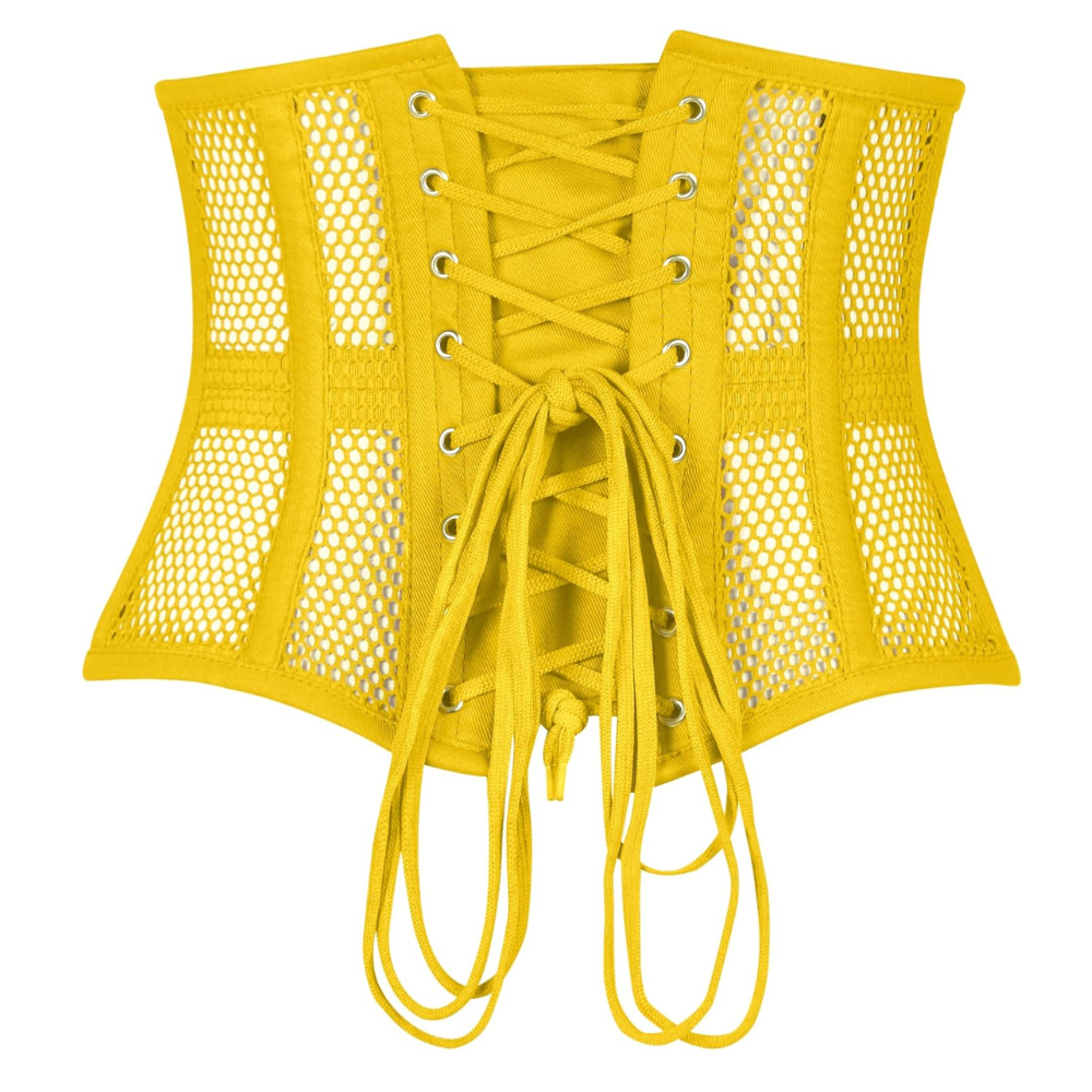 Heavy Duty Steel Boned Underbust Mesh Corset Cincher