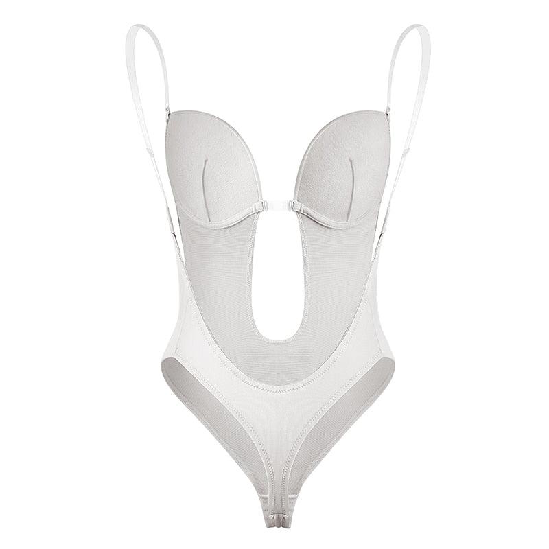 Deep V-Neck Strapless Backless Shapewear-Secret Slim Wear