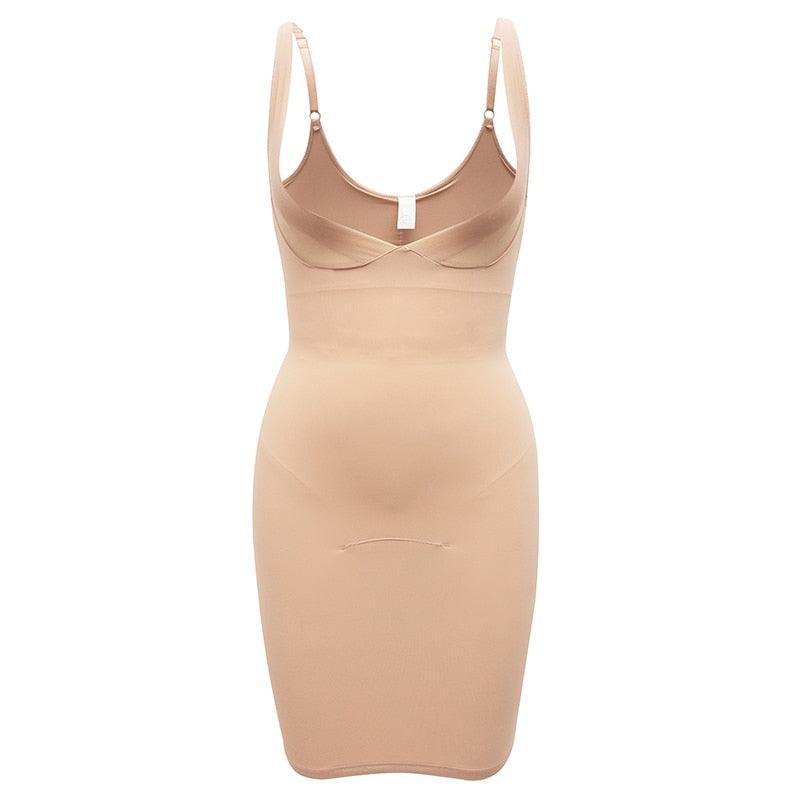 Women's Dress Full Slip Shapewear Bodysuit-Secret Slim Wear