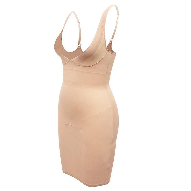 Women's Dress Full Slip Shapewear Bodysuit-Secret Slim Wear