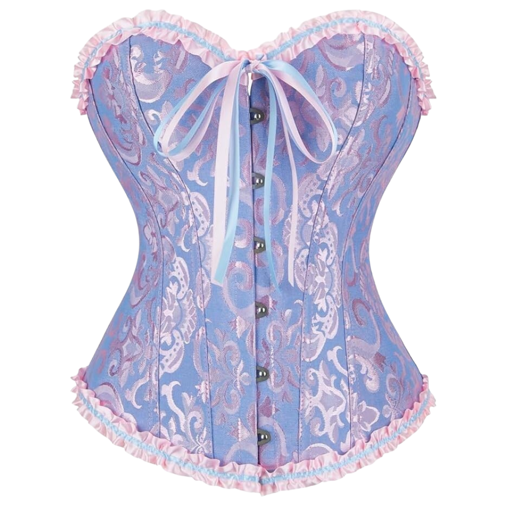 Vintage Floral Corset Bustier Top