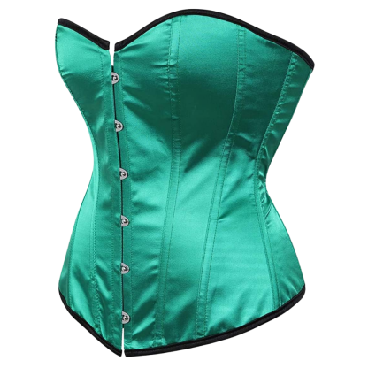 Plus Size Satin Overbust Corset Bustier Top