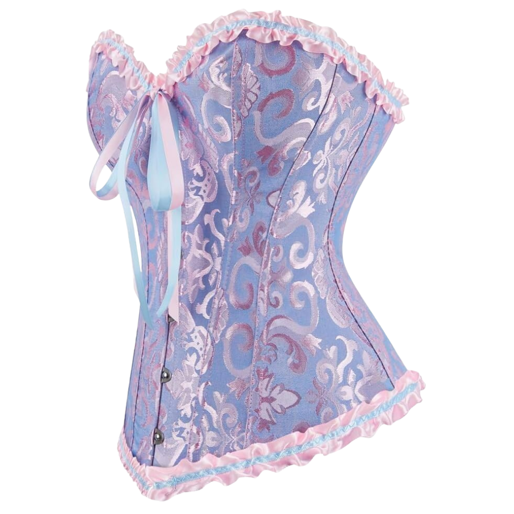 Vintage Floral Corset Bustier Top