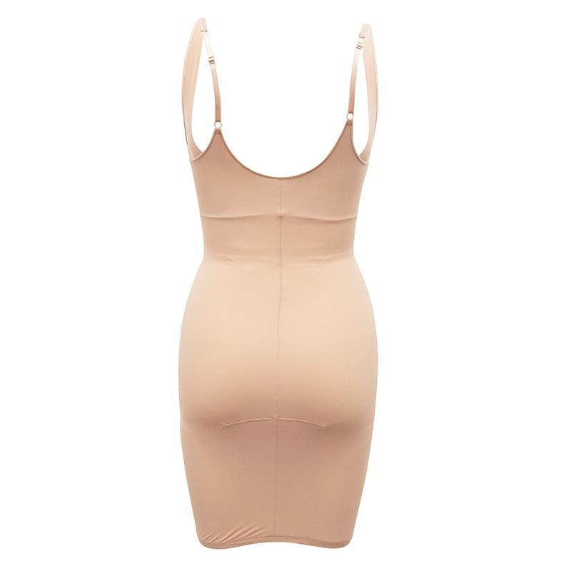 Women's Dress Full Slip Shapewear Bodysuit-Secret Slim Wear