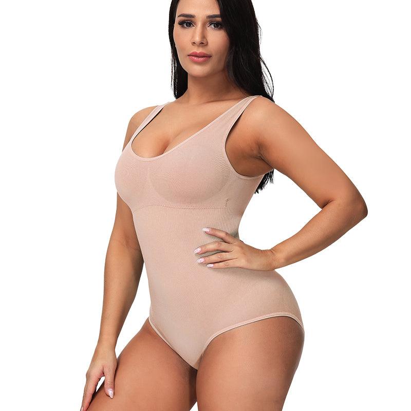 Solid Seamless Shapewear Bodysuit – Tummy Control and Shaping-Secret Slim Wear