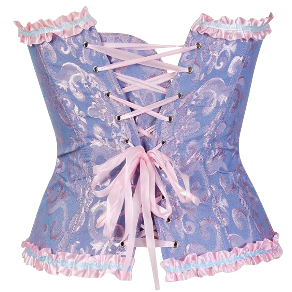 Vintage Floral Corset Bustier Top