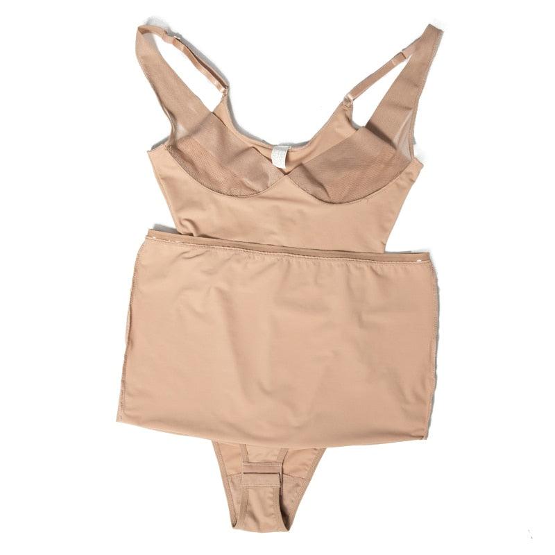 Women's Dress Full Slip Shapewear Bodysuit-Secret Slim Wear