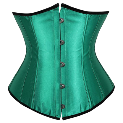 Plus Size Satin Overbust Corset Bustier Top