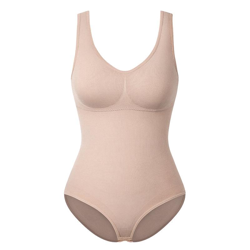 Solid Seamless Shapewear Bodysuit – Tummy Control and Shaping-Secret Slim Wear