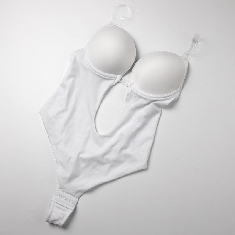 Deep V Shapewear Bodysuit – Comfortable and Supportive All-day Wear-Secret Slim Wear