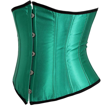 Plus Size Satin Overbust Corset Bustier Top