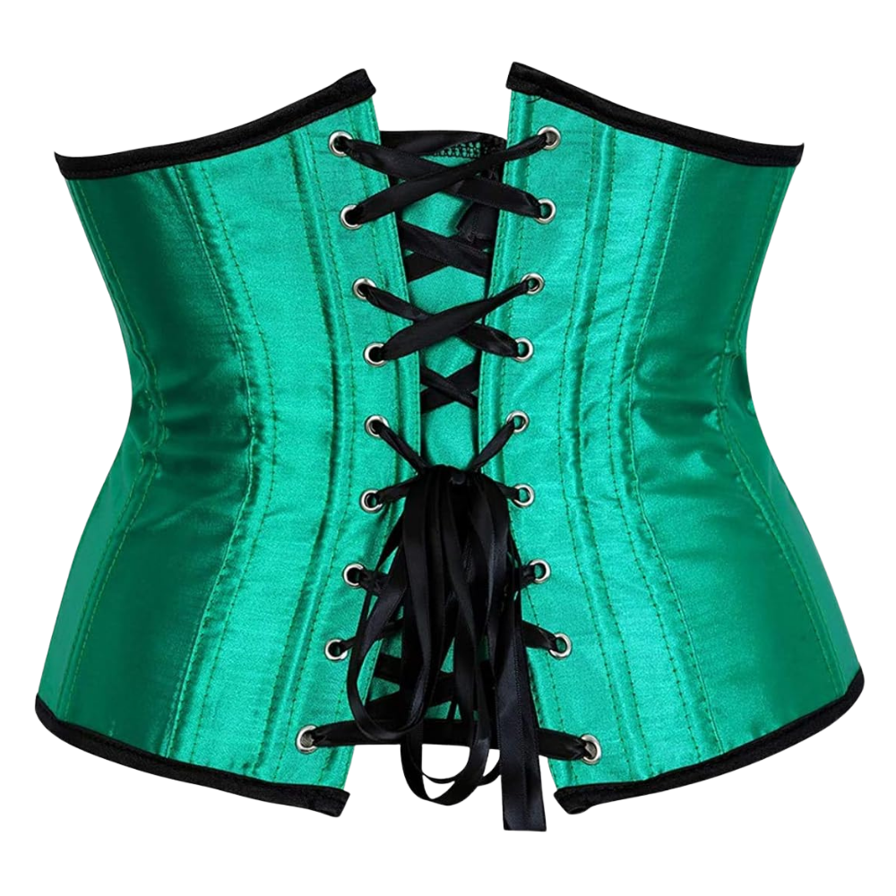 Plus Size Satin Overbust Corset Bustier Top