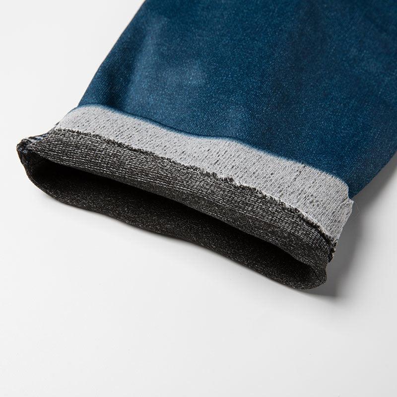 Faux Denim Jeans Leggings – Stylish High Waist Fit-Secret Slim Wear